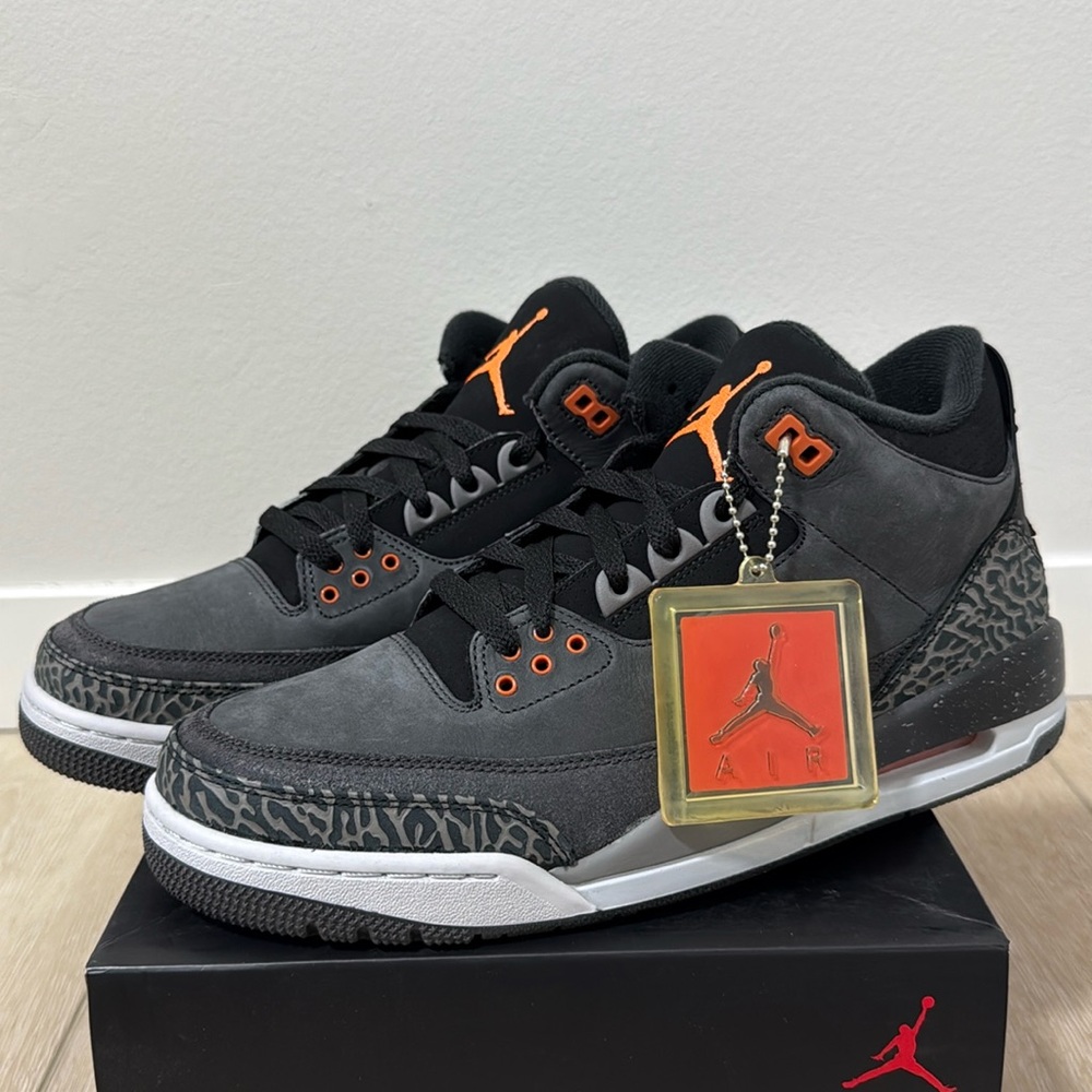Air Jordan 3 Retro Fear Pack (2013) Night Stadium Orange Size 9.5 Men